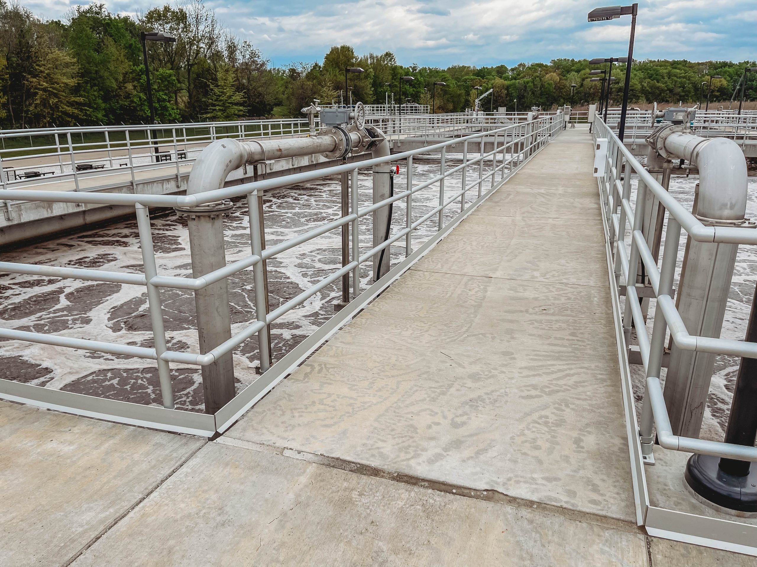 Wentzville Water Reclamation Center aluminum IMCO rails