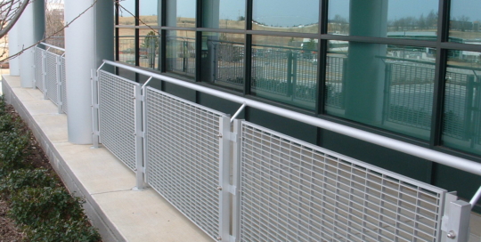 mo research park aluminum handrails