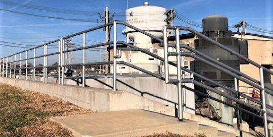 mo american water central plant aluminum handrails