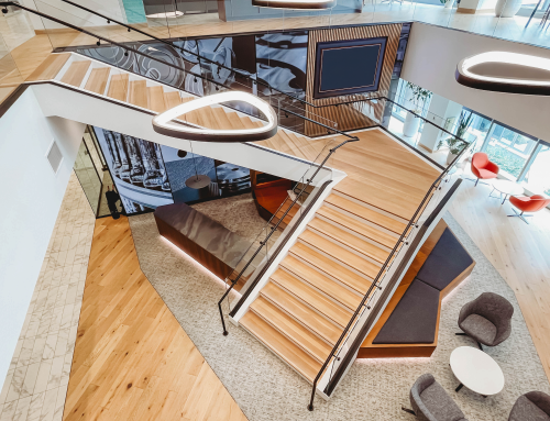 Grand Entry Stair with Glass Rail